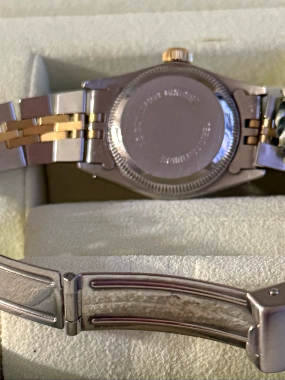AUTHENTIC 24mm Rolex Oyster Perpetual  MotherPearl Dial Diamonds Jubilee watch - Picture 15 of 16